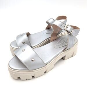 Sandro Moscoloni Platform Lug Sole Strappy Sandals Women's Size US7.5 EU38